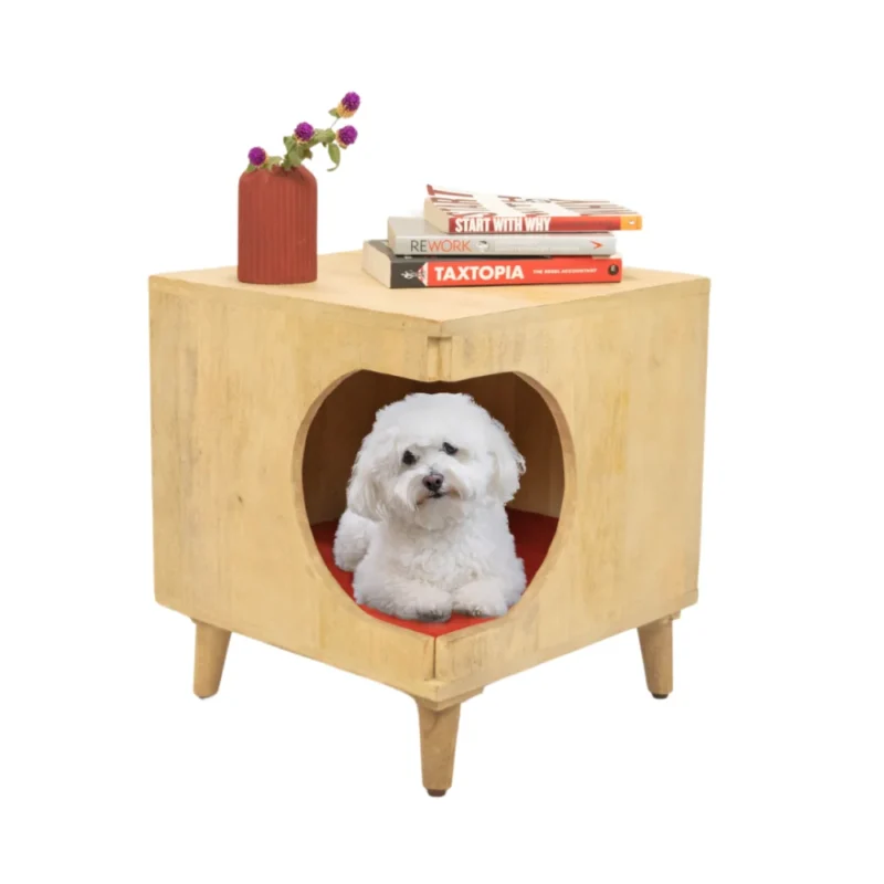 Comfortable and Stylish Table with Cushion for Small Dogs and Cats