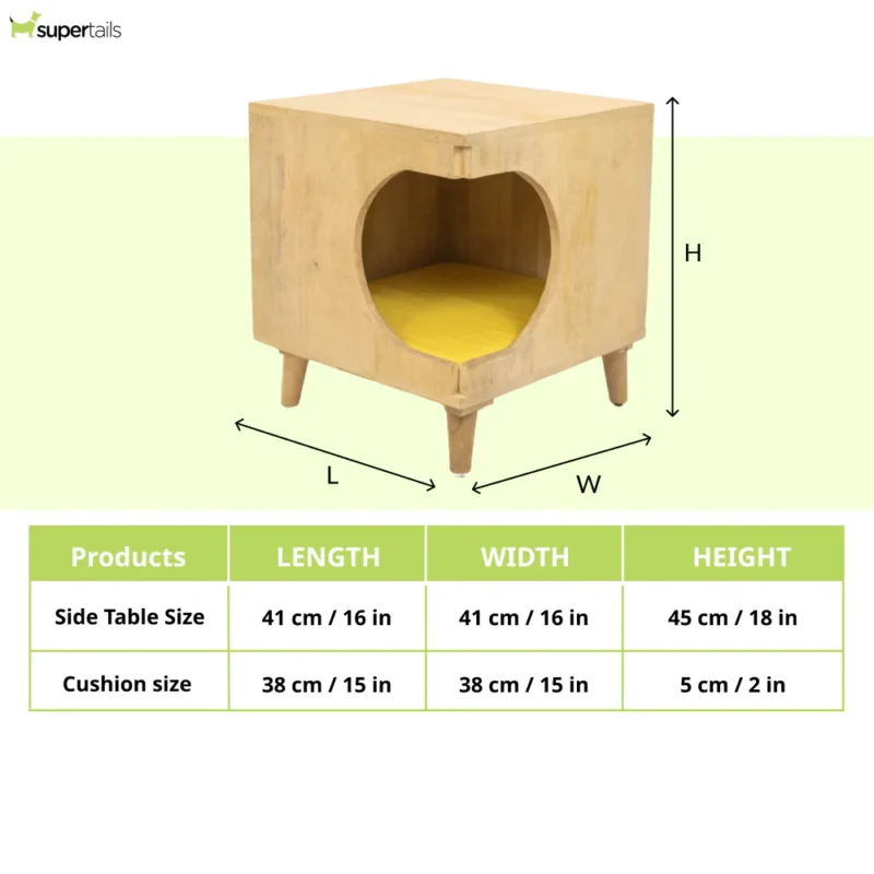 Comfortable and Stylish Table with Cushion for Small Dogs and Cats - Image 2